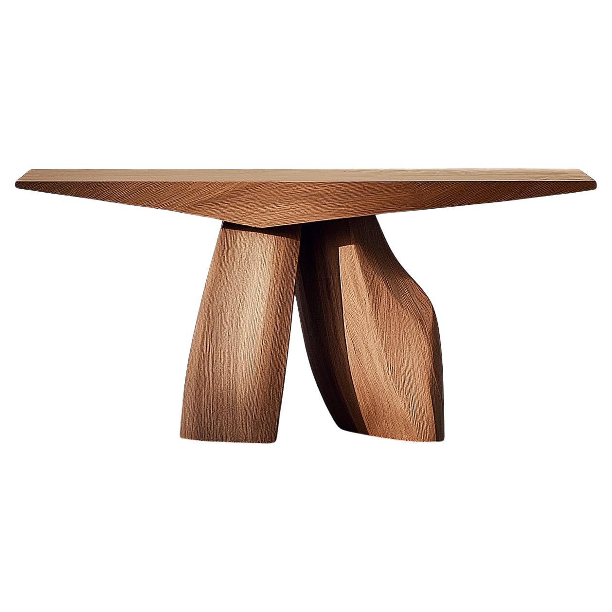 Solace No21 Accent Table – Voluminous Wood Legs, by NONO