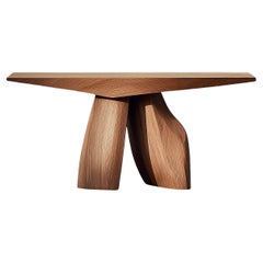 Solace No21 Accent Table – Voluminous Wood Legs, by NONO