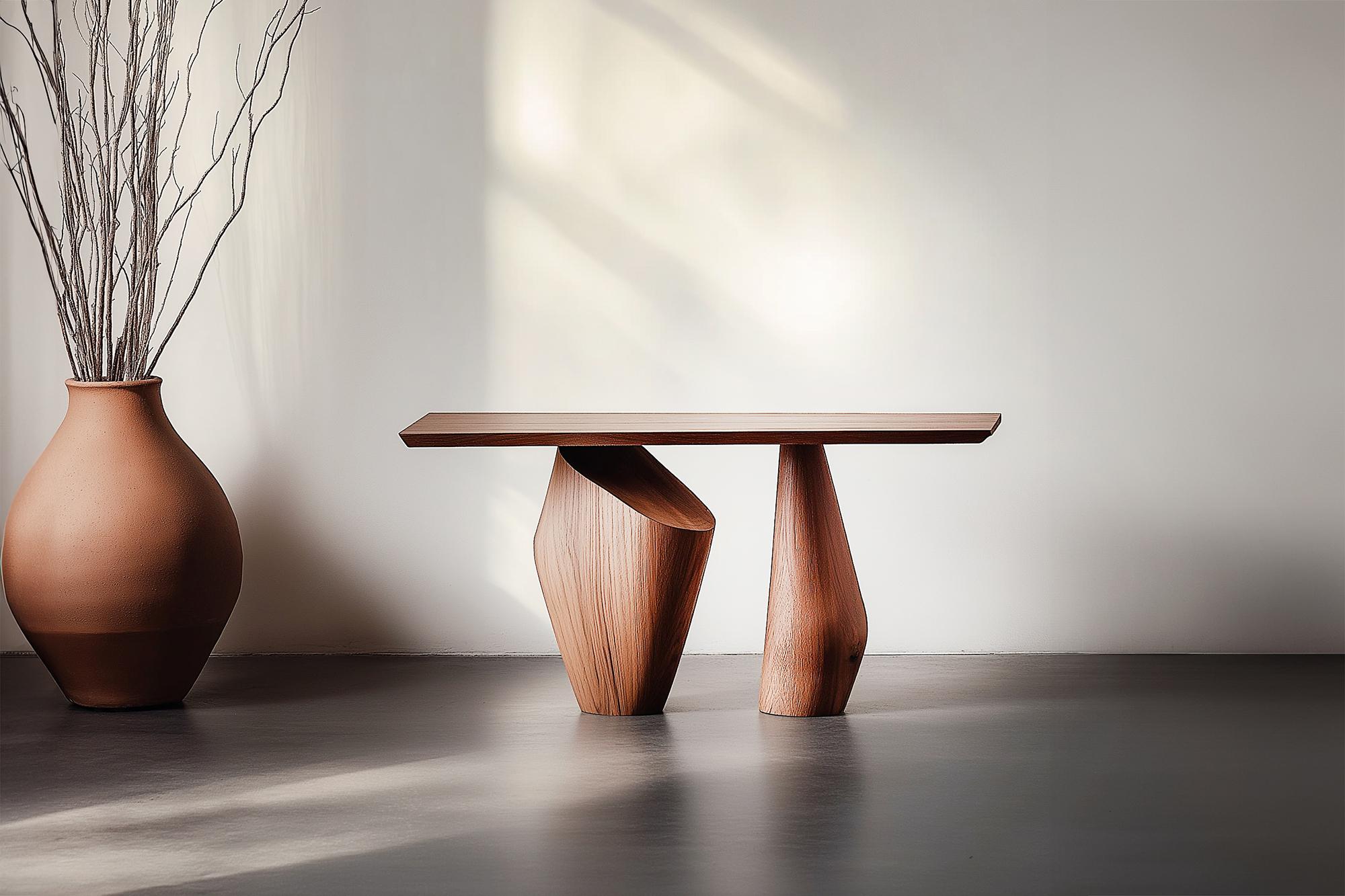 Mesa de entrada estrecha Solace No22 - Simplicidad escultural, by NONO
—————————————————————
Serie de mesas consola Solace
 Diseño de Joel Escalona
La serie de consolas Solace, diseñada por Joel Escalona, encarna una tranquila sensación de