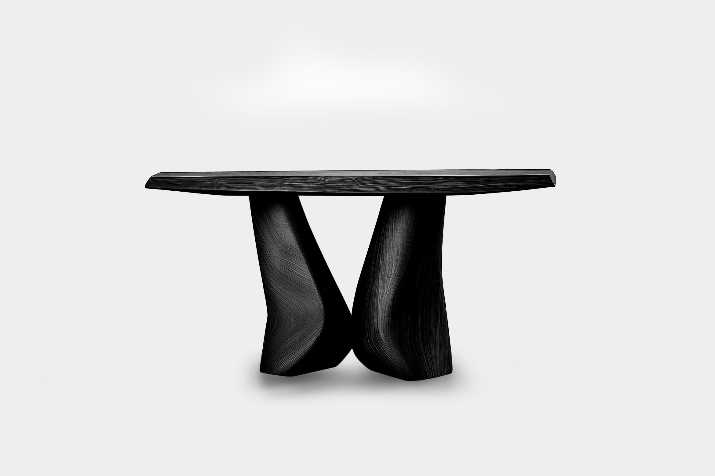 Solace No26 Entry Table – Rhythmic Carved Legs, Design by Joel Escalona