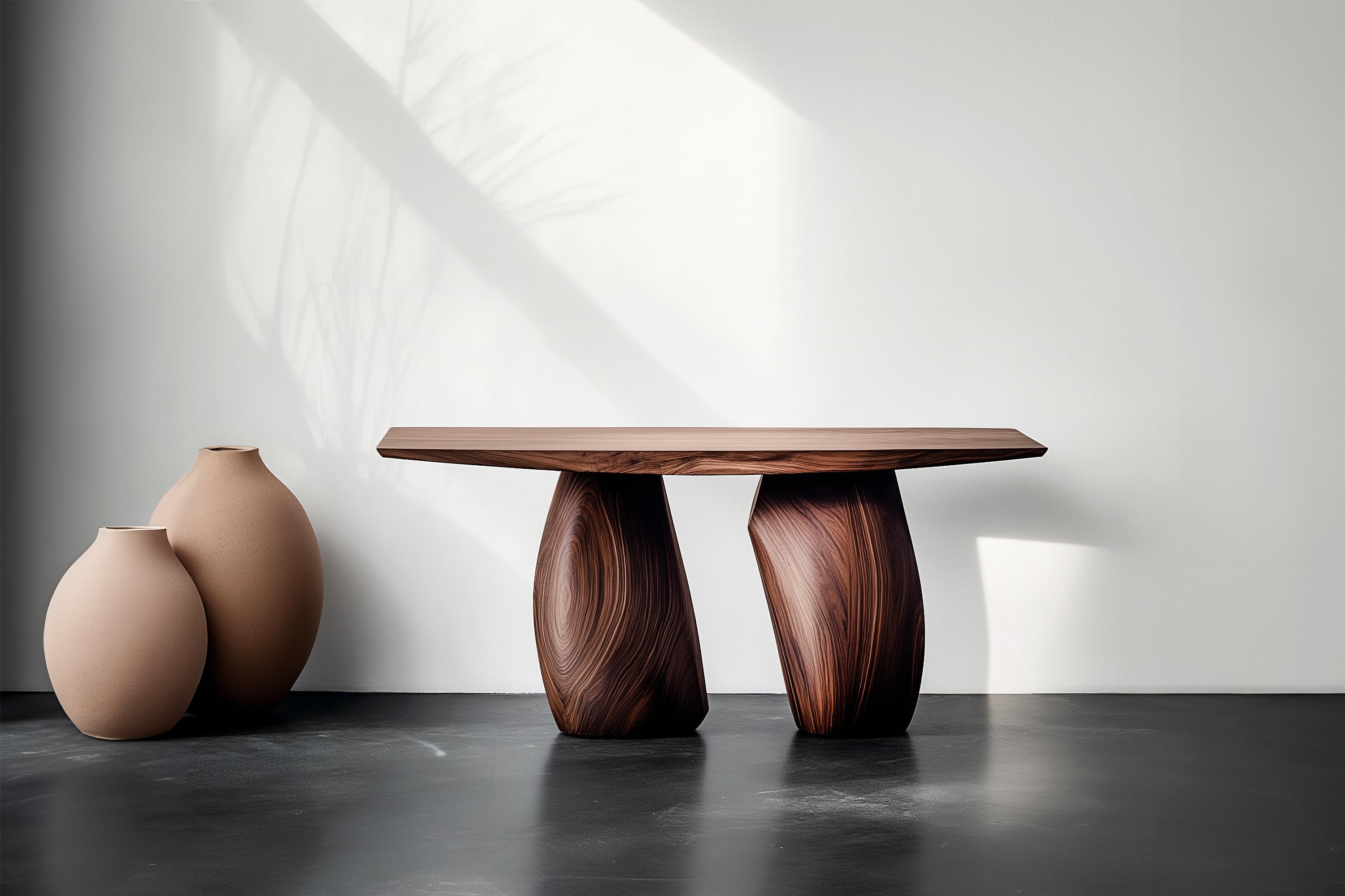Solace No29 Wall Table – Subtle Curved Base in Wood, by NONO

—————————————————————
Solace Console Table Series
 Design by Joel Escalona
The Solace console table series, designed by Joel Escalona, embodies a quiet sense of balance and presence. With