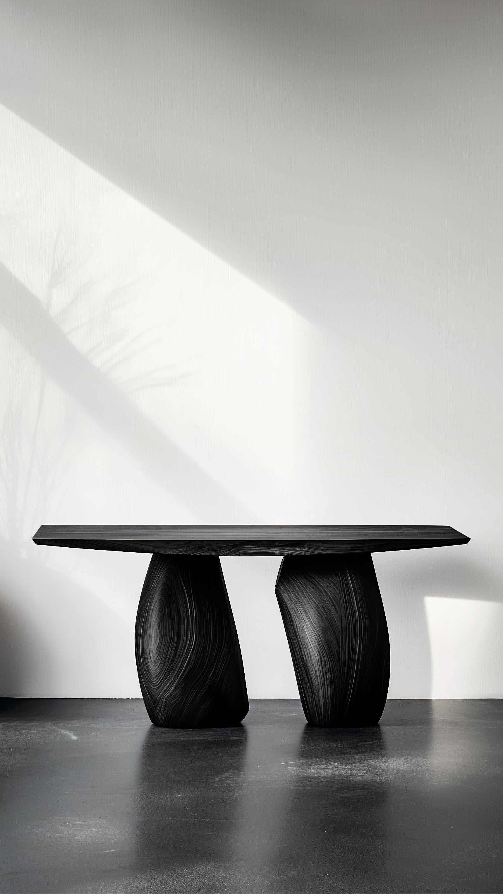 Solace No29 Wall Table – Subtle Curved Base in Wood, by NONO In New Condition For Sale In Ciudad de México, CDMX