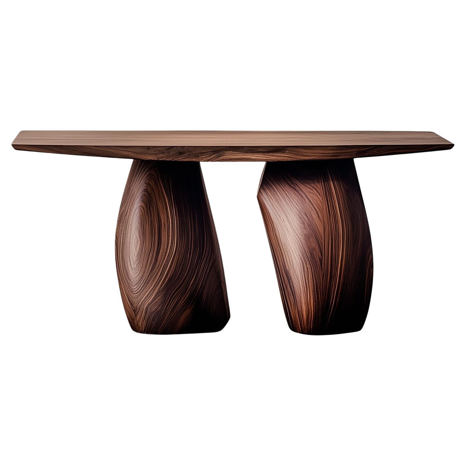Solace No29 Wall Table – Subtle Curved Base in Wood, by NONO For Sale