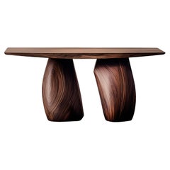 Solace No29 Wall Table – Subtle Curved Base in Wood, by NONO