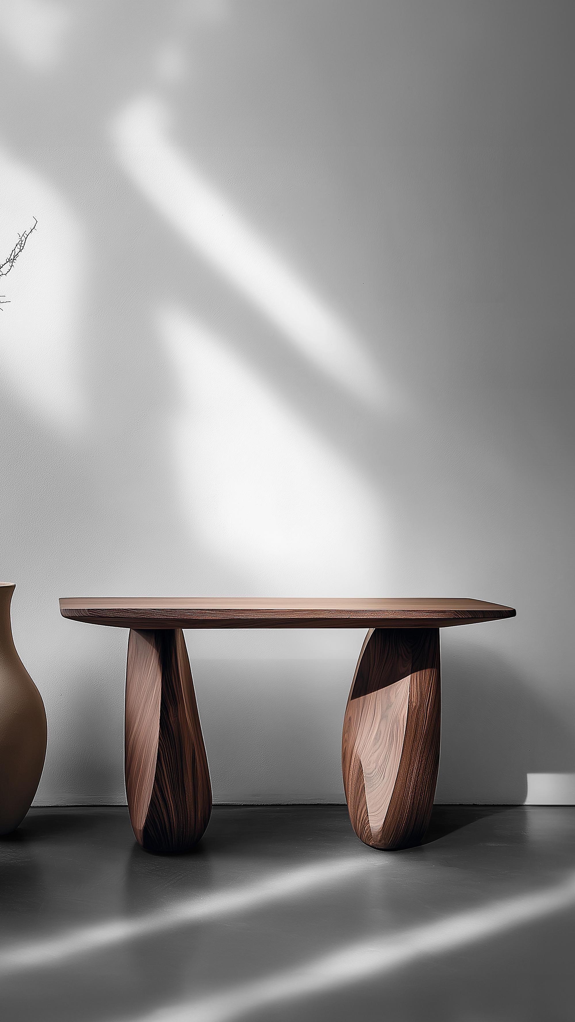 Mesa auxiliar Solace No3 - Forma orgánica y madera táctil, by NONO Brutalista en venta