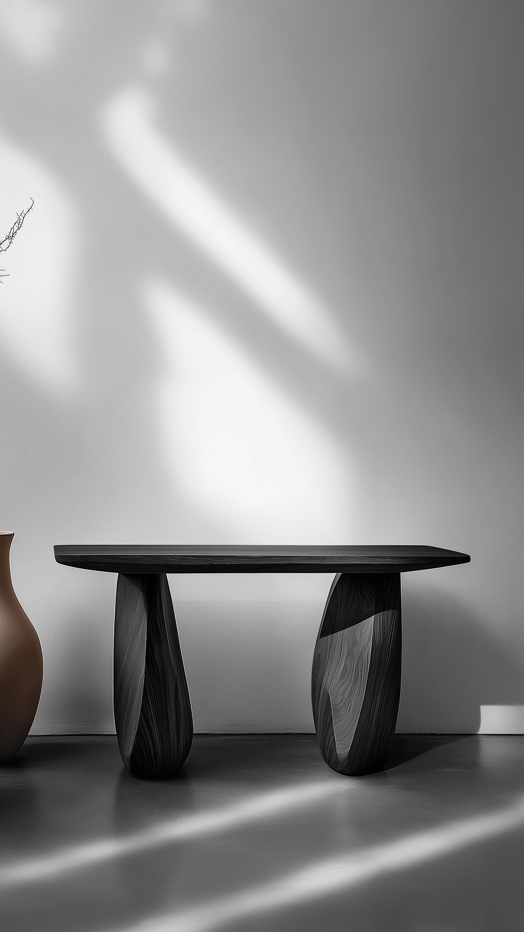 Mesa auxiliar Solace No3 - Forma orgánica y madera táctil, by NONO en Nuevo estado para la venta en Ciudad de México, CDMX
