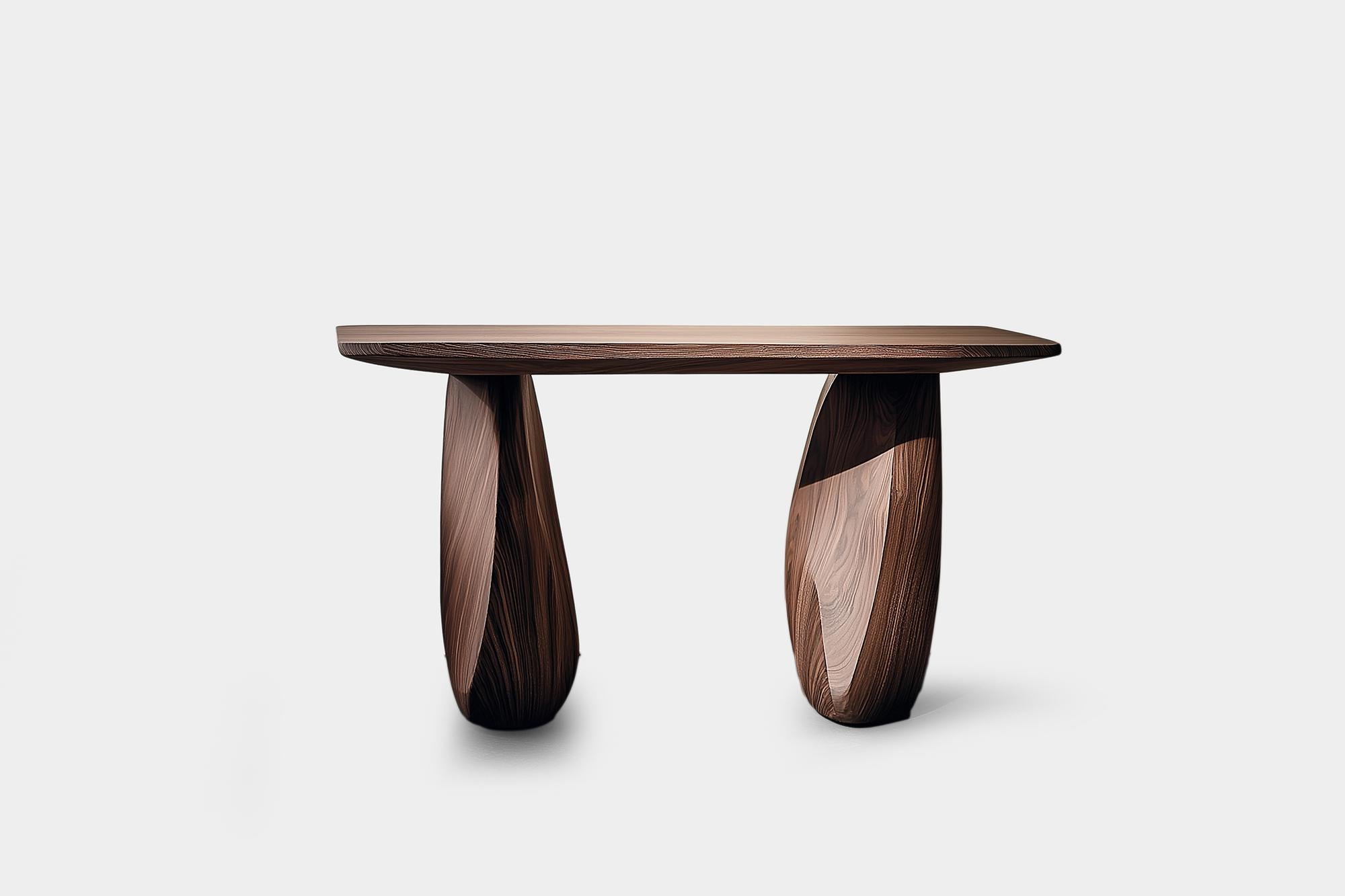 Mesa auxiliar Solace No3 - Forma orgánica y madera táctil, by NONO