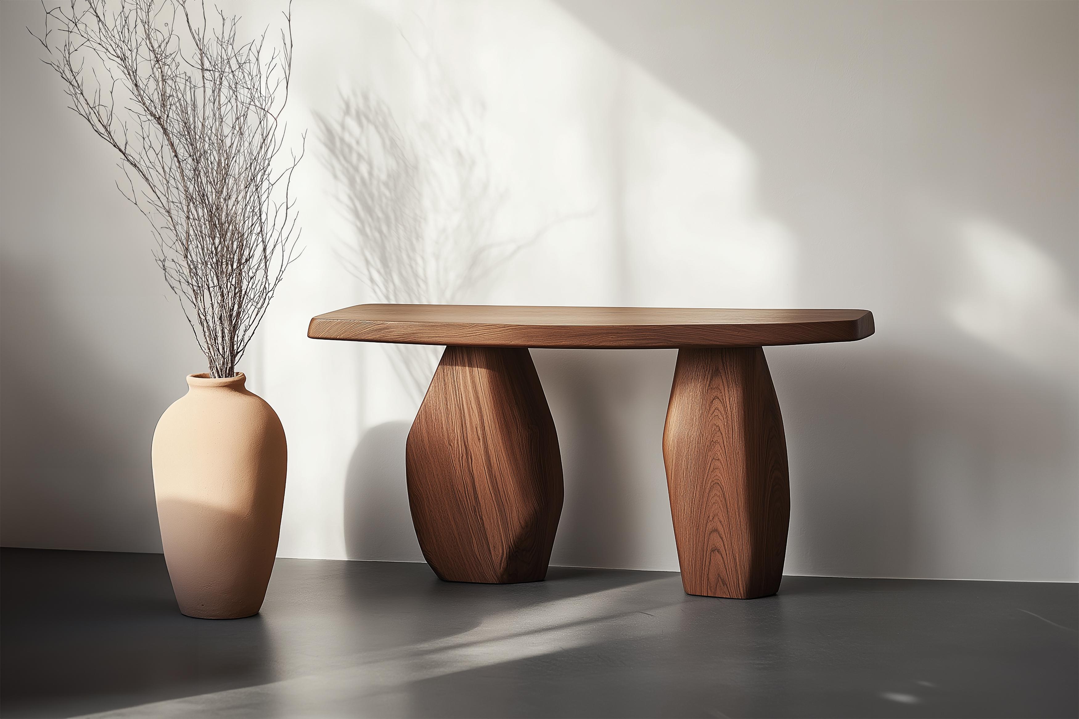 Table d'exposition Solace No30 - Forme sculptée abstraite, par NONO
—————————————————————
Série de tables console Solace
 Design par Joel Escalona
La série de tables console Solace, conçue par Joel Escalona, incarne un sens tranquille de l'équilibre