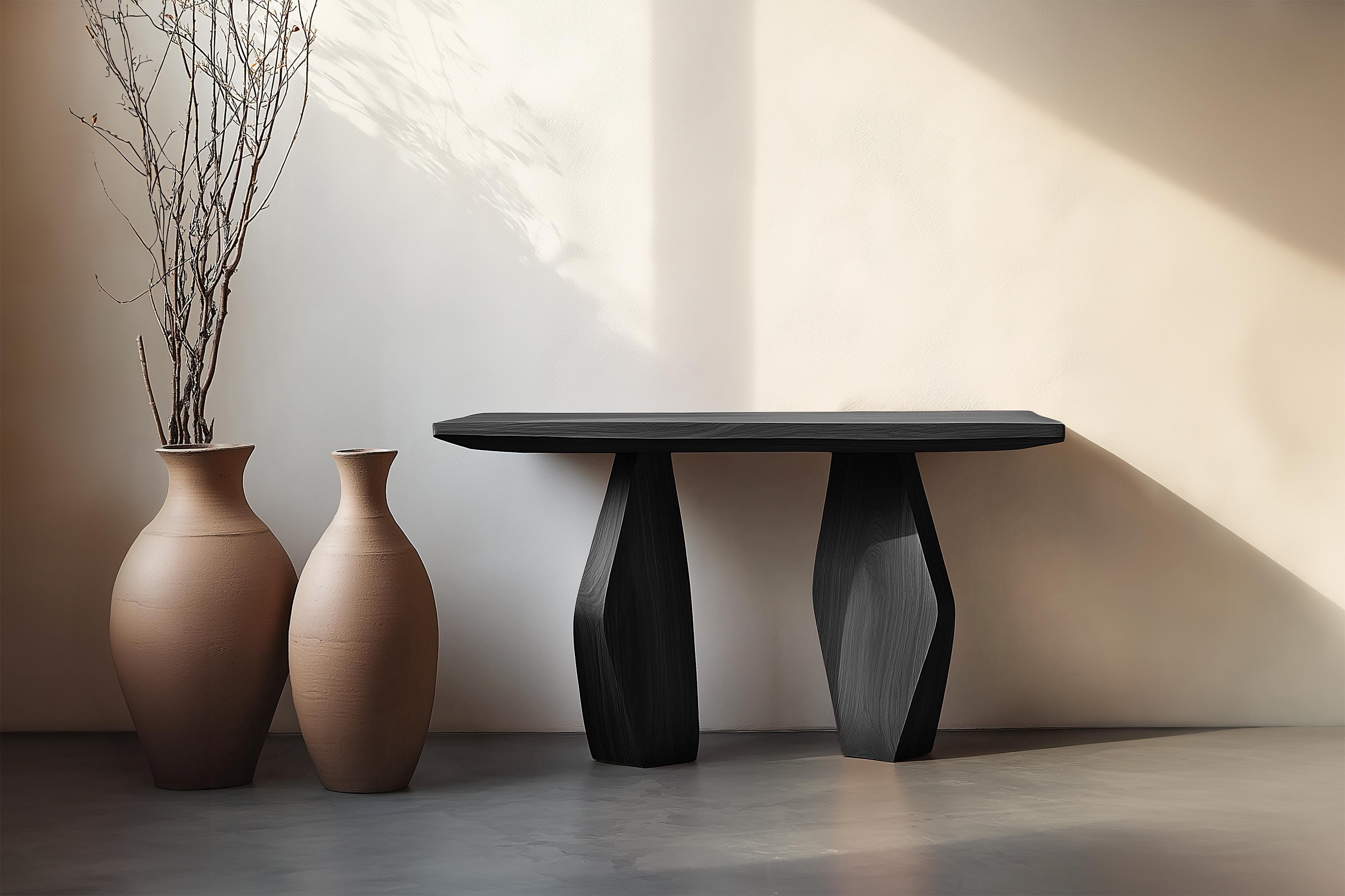 Mexican Solace No31 Entry Table – Bold Wood Shape, Design by Joel Escalona For Sale