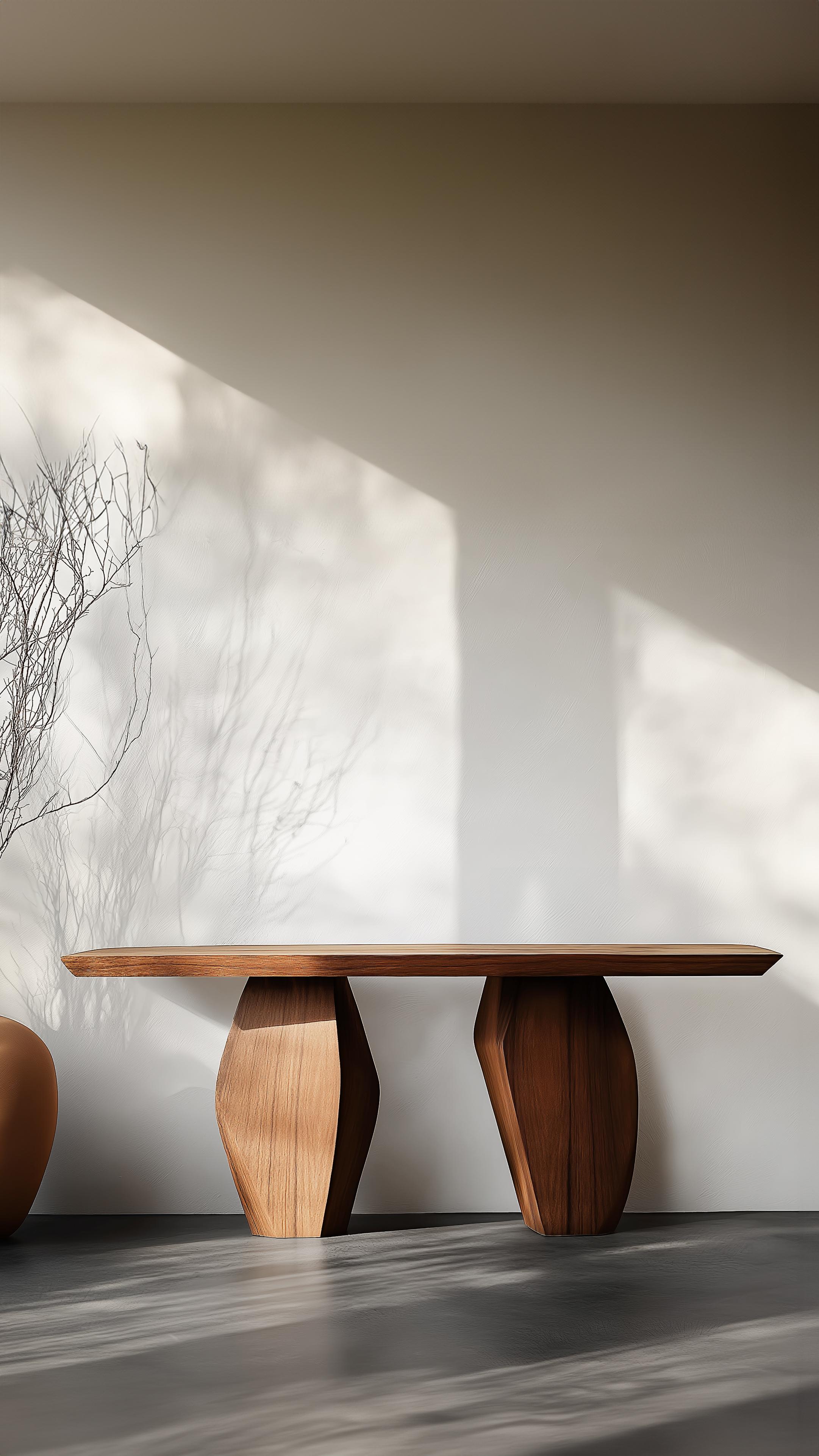 Mesa consola Solace No32 - Escultura orgánica de madera, by NONO Brutalista en venta