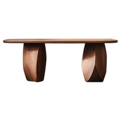 Solace No33 Hallway Table – Art Object with Wood Base, by NONO