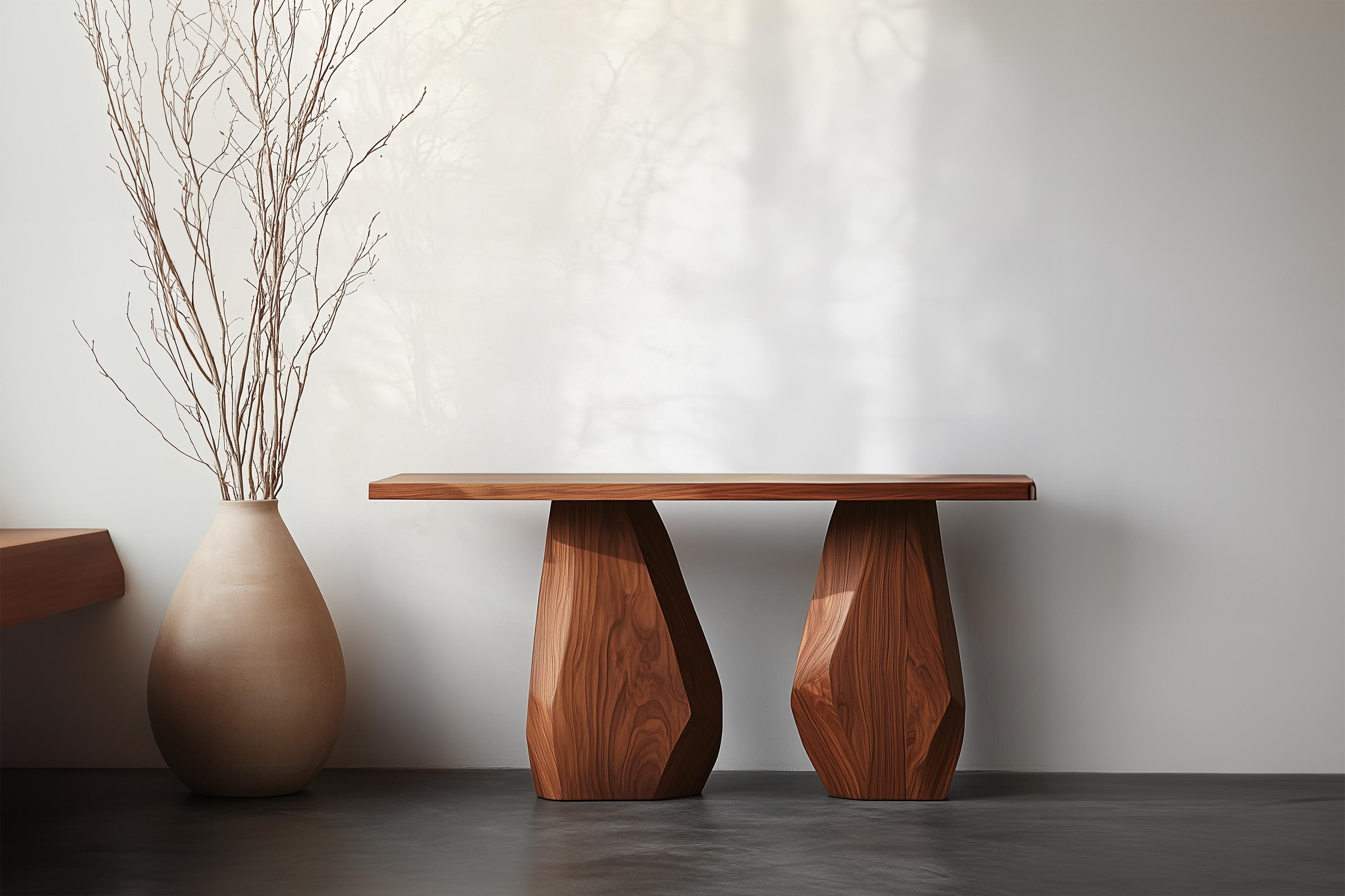 Mesa consola Solace No35 - Masa de madera curvada, by NONO Brutalista en venta
