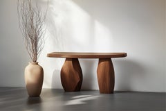 Solace No36 Wall Table – Abstract Solid Wood, Design by Joel Escalona