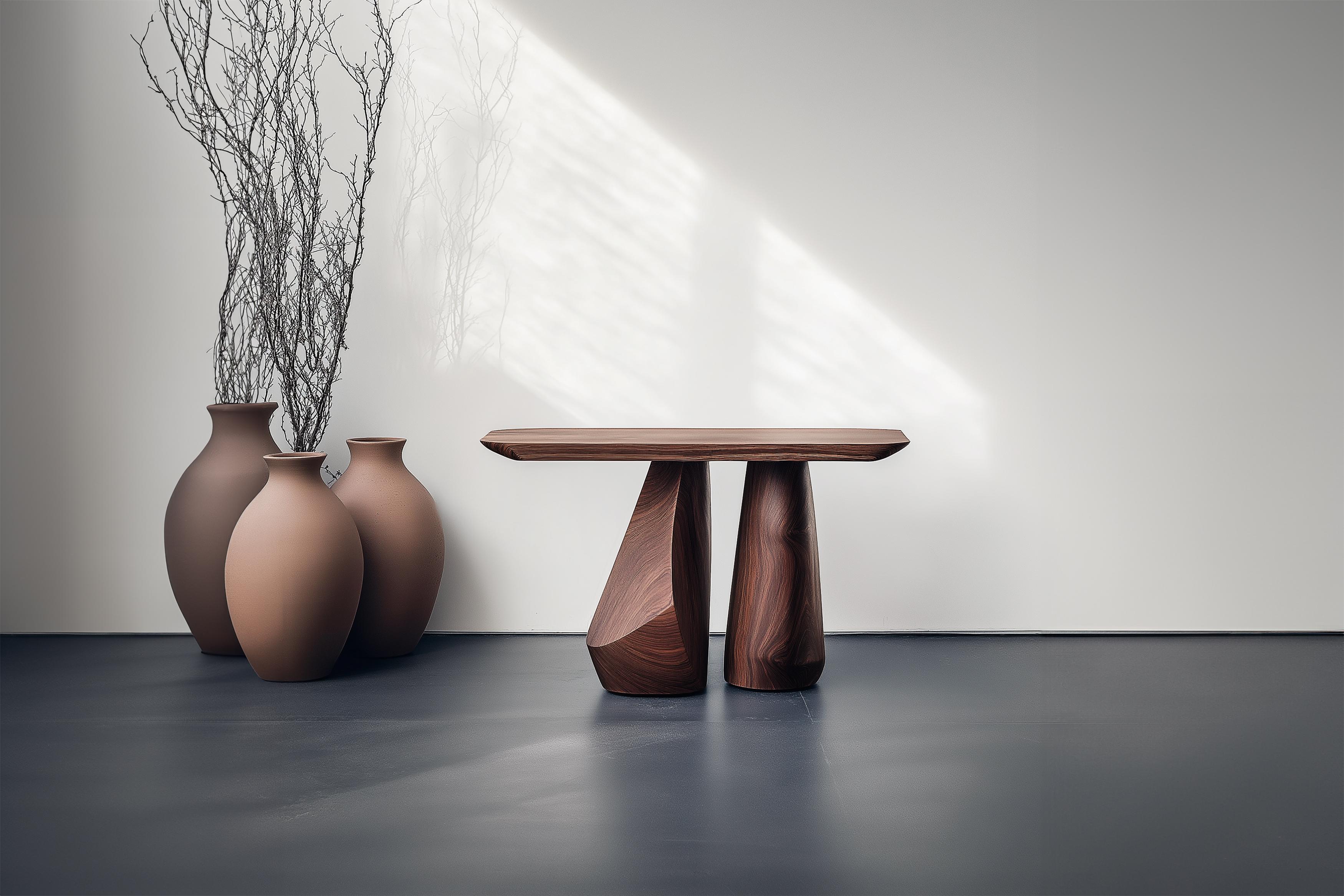 Mesa de Entrada Solace No49 - Estructura Poética en Madera, by NONO

—————————————————————
Serie de mesas consola Solace
 Diseño de Joel Escalona
La serie de consolas Solace, diseñada por Joel Escalona, encarna una tranquila sensación de equilibrio