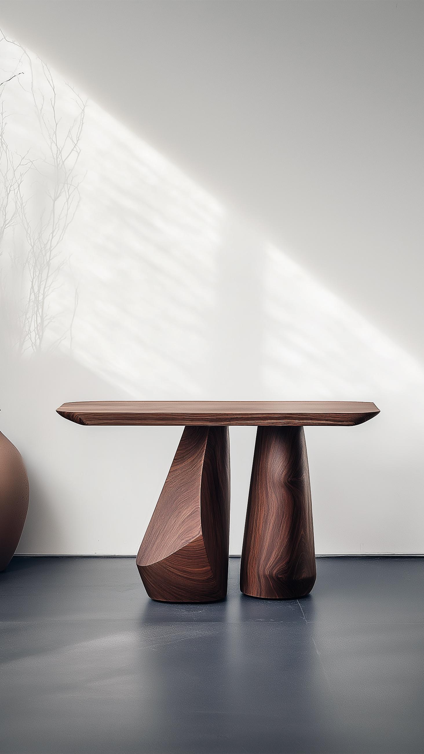 Mesa de Entrada Solace No49 - Estructura Poética en Madera, by NONO Brutalista en venta