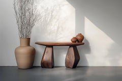 Solace No4 Wall Table – Abstract Solid Wood Legs, Design by Joel Escalona