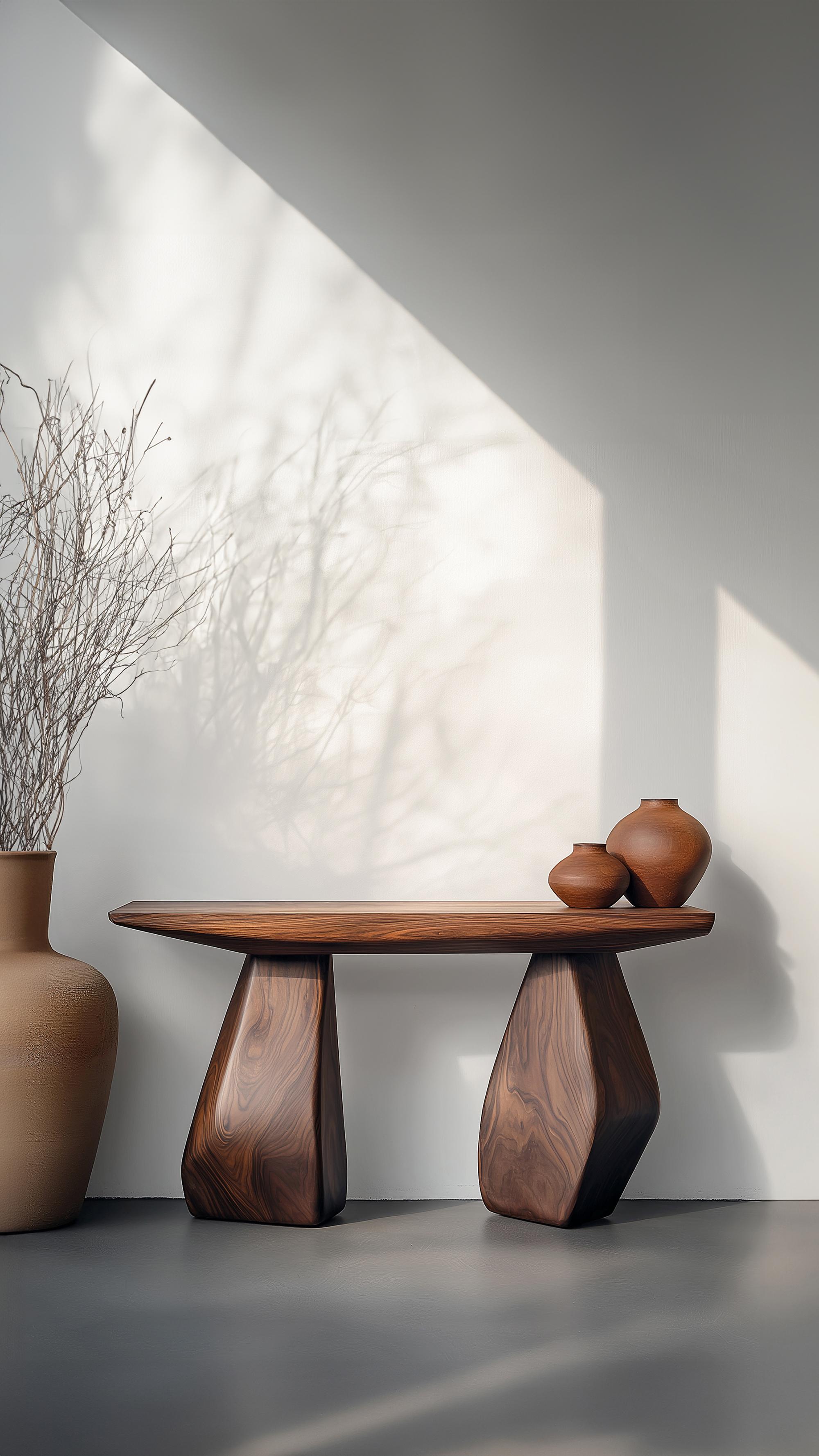 Mesa mural Solace No4 - Patas abstractas de madera maciza, diseño de Joel Escalona Mexicano en venta