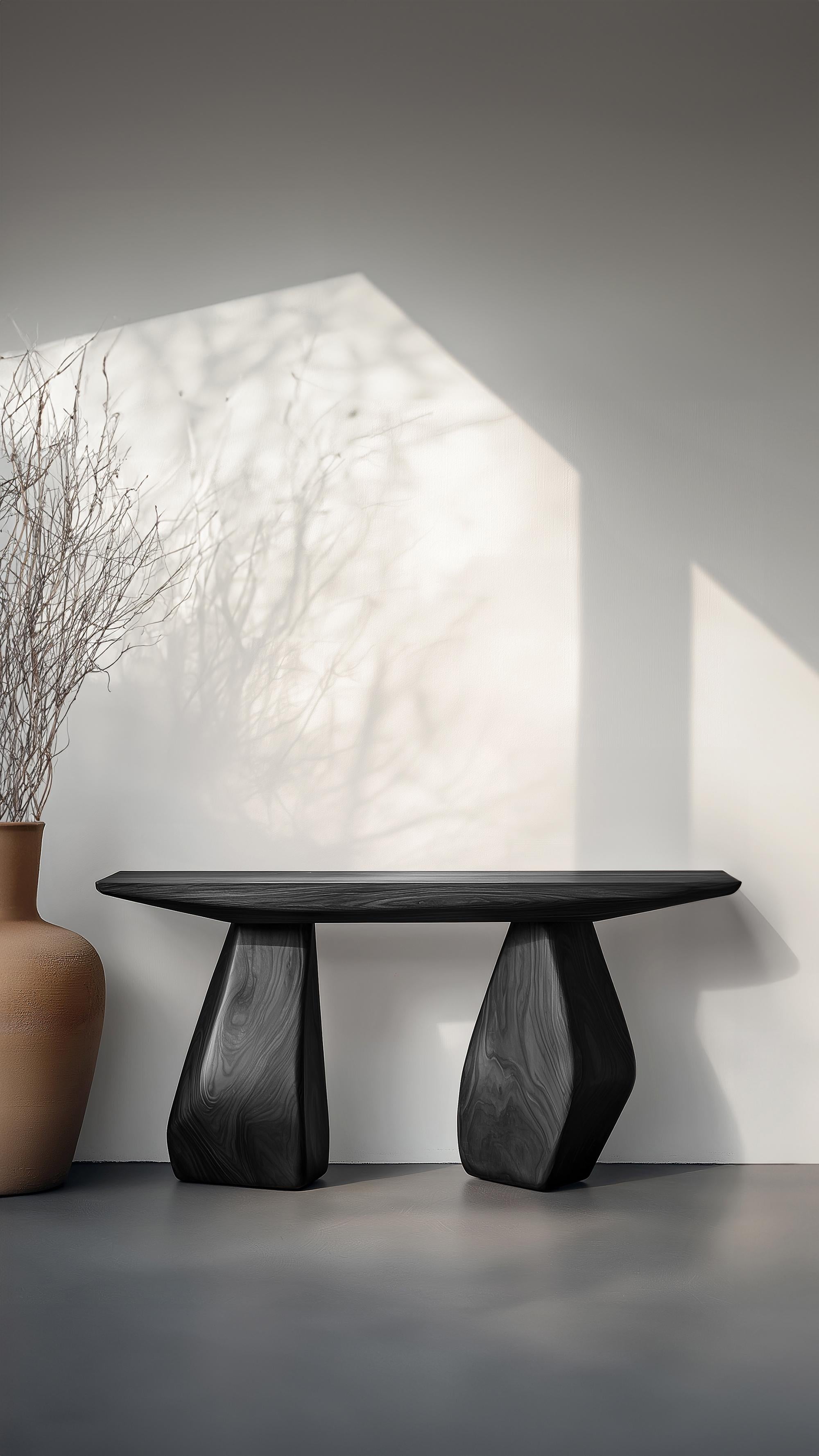 Mesa mural Solace No4 - Patas abstractas de madera maciza, diseño de Joel Escalona Siglo XXI y contemporáneo en venta