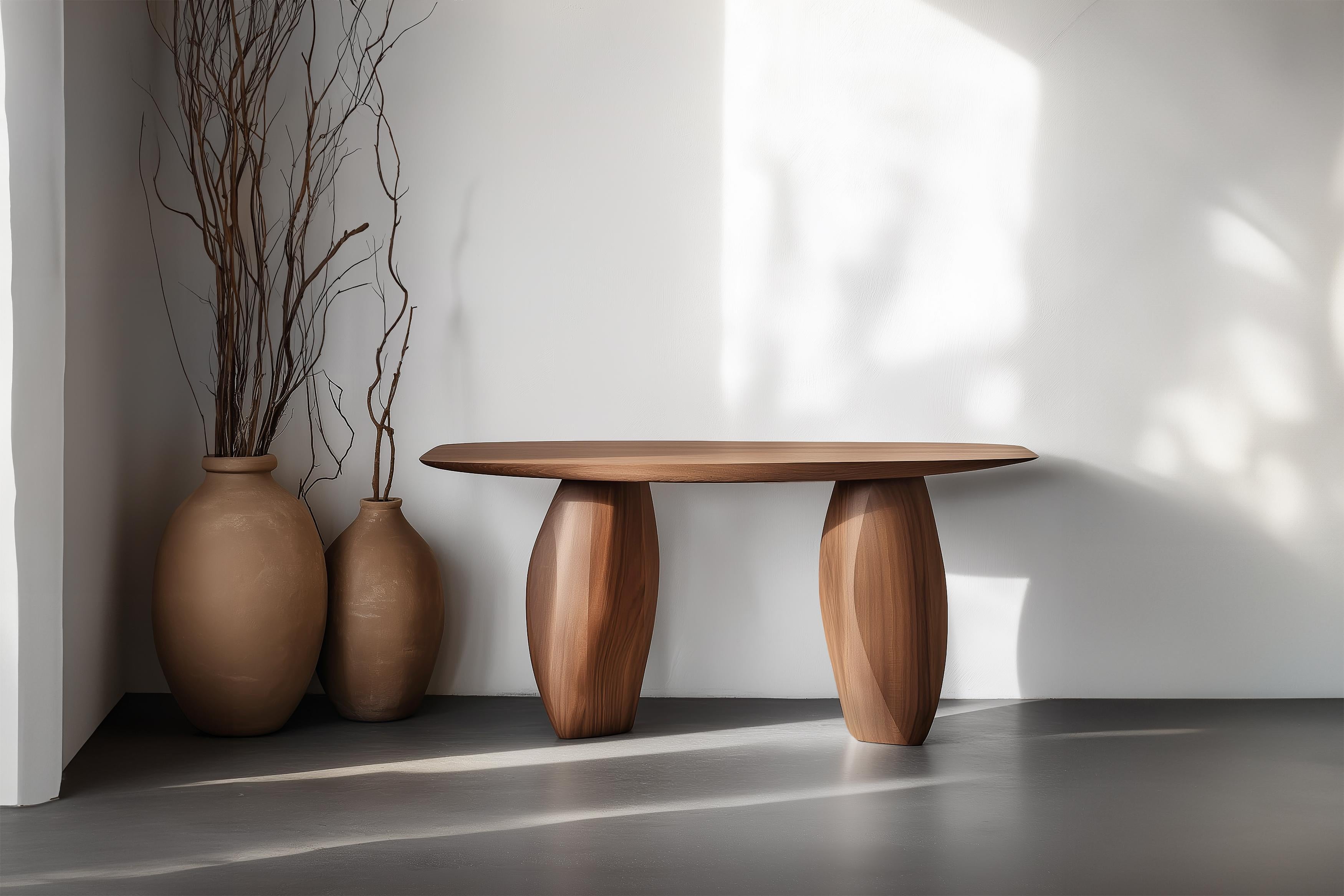 Solace No40 Hallway Table – Sculptural Movement in Wood, by NONO
—————————————————————
Solace Console Table Series
 Design by Joel Escalona
The Solace console table series, designed by Joel Escalona, embodies a quiet sense of balance and presence.