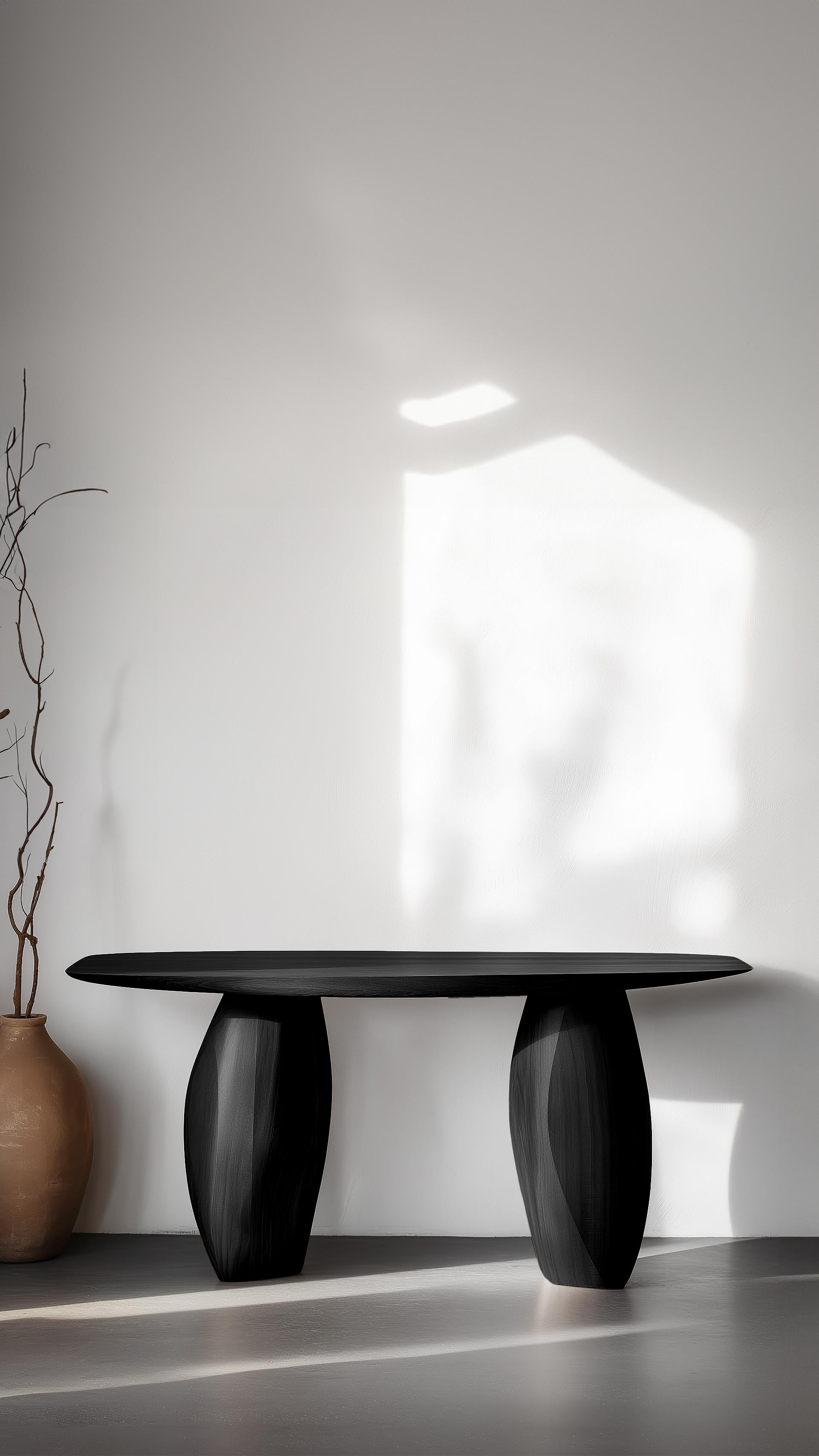 Solace No40 Hallway Table – Sculptural Movement in Wood, by NONO In New Condition For Sale In Ciudad de México, CDMX