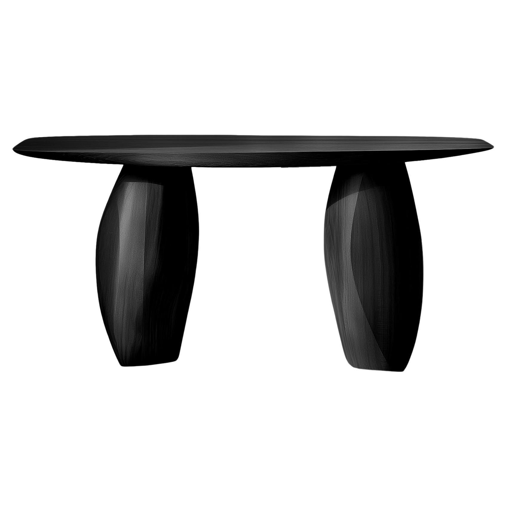 Solace No40 Hallway Table – Sculptural Movement in Wood, by NONO For Sale