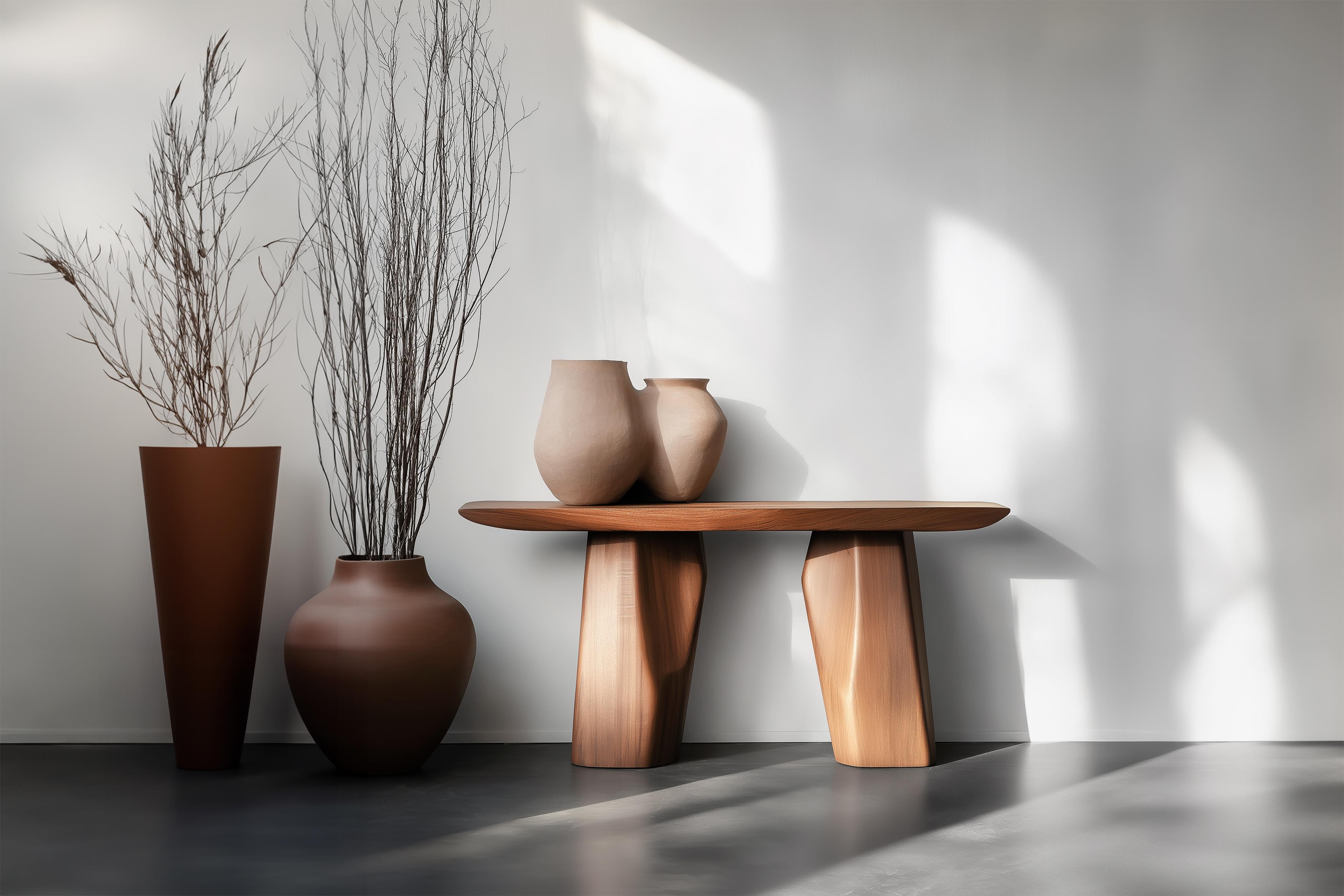 Mesa auxiliar Solace No43 - Forma rítmica en madera maciza, by NONO

—————————————————————
Serie de mesas consola Solace
 Diseño de Joel Escalona
La serie de consolas Solace, diseñada por Joel Escalona, encarna una tranquila sensación de equilibrio