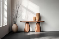 Solace No45 Foyer Table – Fluid Silhouette in Solid Wood, by NONO