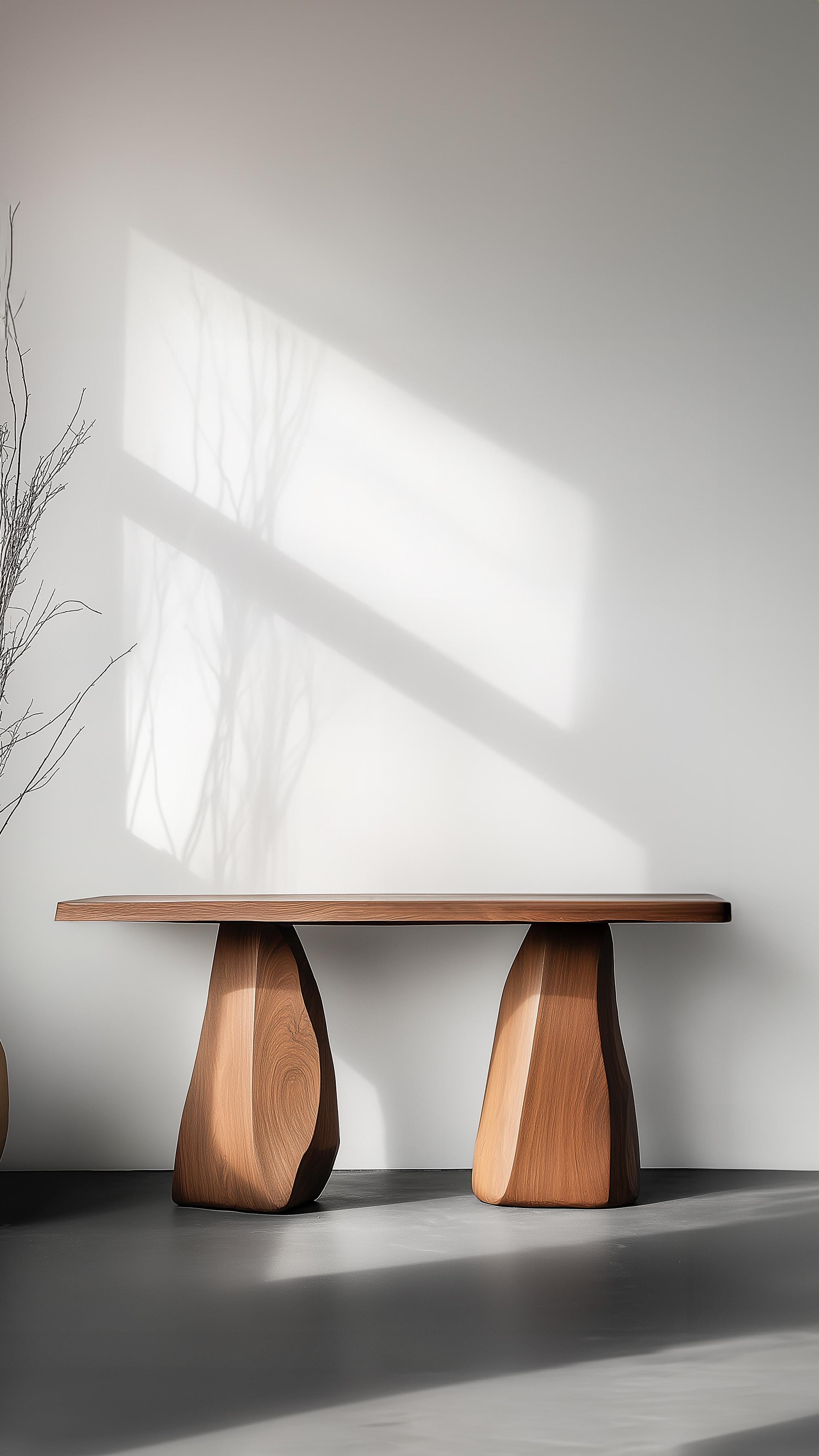 Mesa de recibidor Solace No45 - Silueta fluida en madera maciza, by NONO Mexicano en venta
