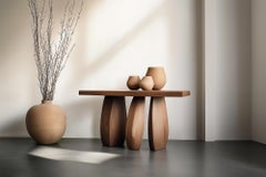 Solace No5 Console Table – Pebble-Like Legs in Wood, by NONO