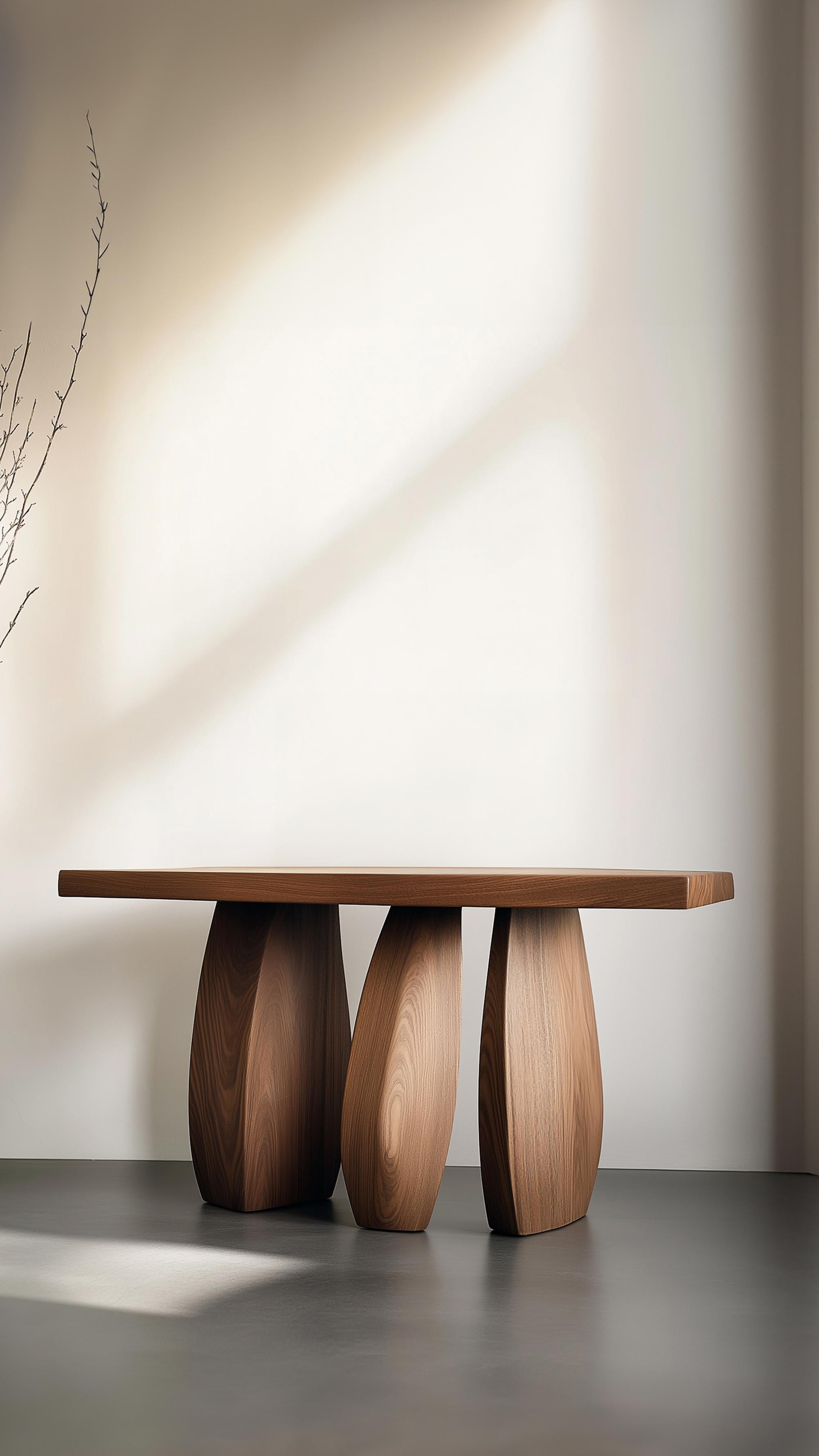 Mesa consola Solace No5 - Patas de madera tipo guijarro, by NONO Mexicano en venta
