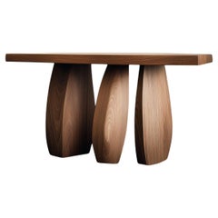 Solace No5 Console Table – Pebble-Like Legs in Wood, by NONO
