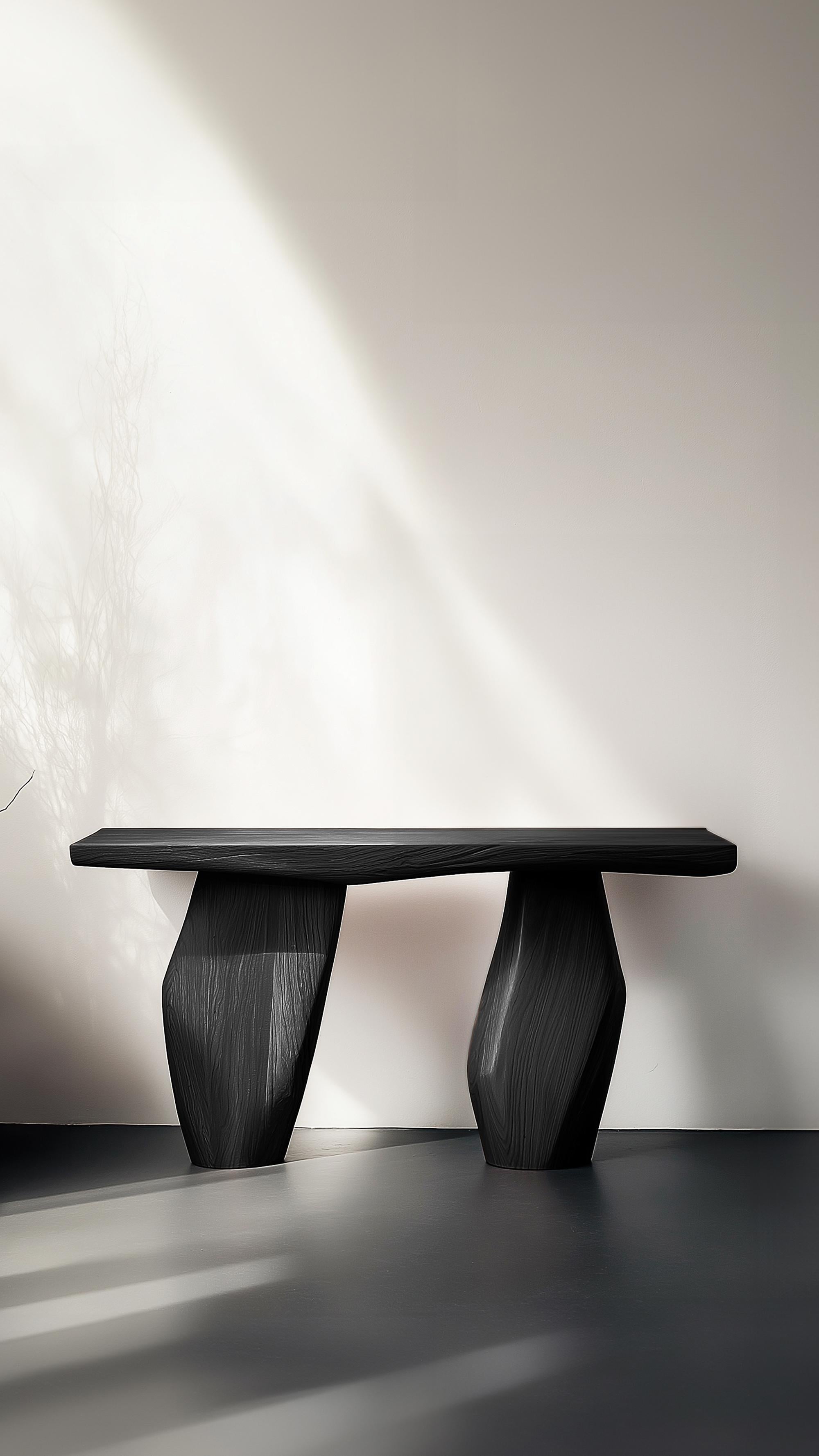 Solace No8 Sculptural Wood Table for Halls and Walls, by NONO In New Condition For Sale In Ciudad de México, CDMX