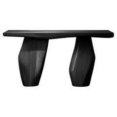 Solace No8 Sculptural Wood Table for Halls and Walls, by NONO