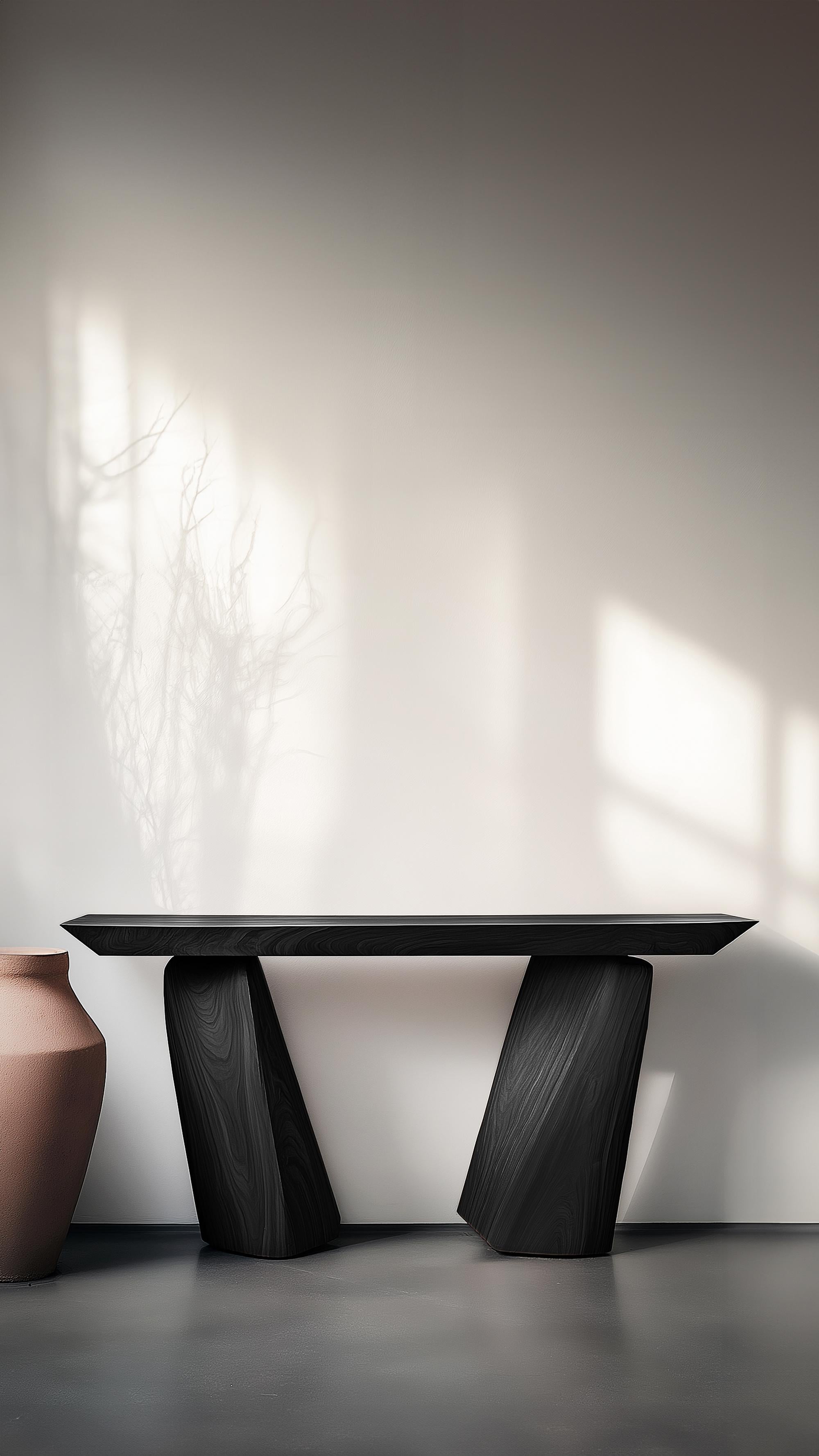 Solace No9 Accent Table – Rhythmic Solid Wood Form, by NONO In New Condition For Sale In Ciudad de México, CDMX