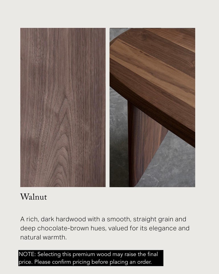 Tavolino Solace No9 Forma ritmica in legno massiccio, di NONO in