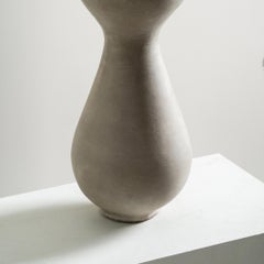 Solace Tall Vase, Handmade Organic Shape in Gray
