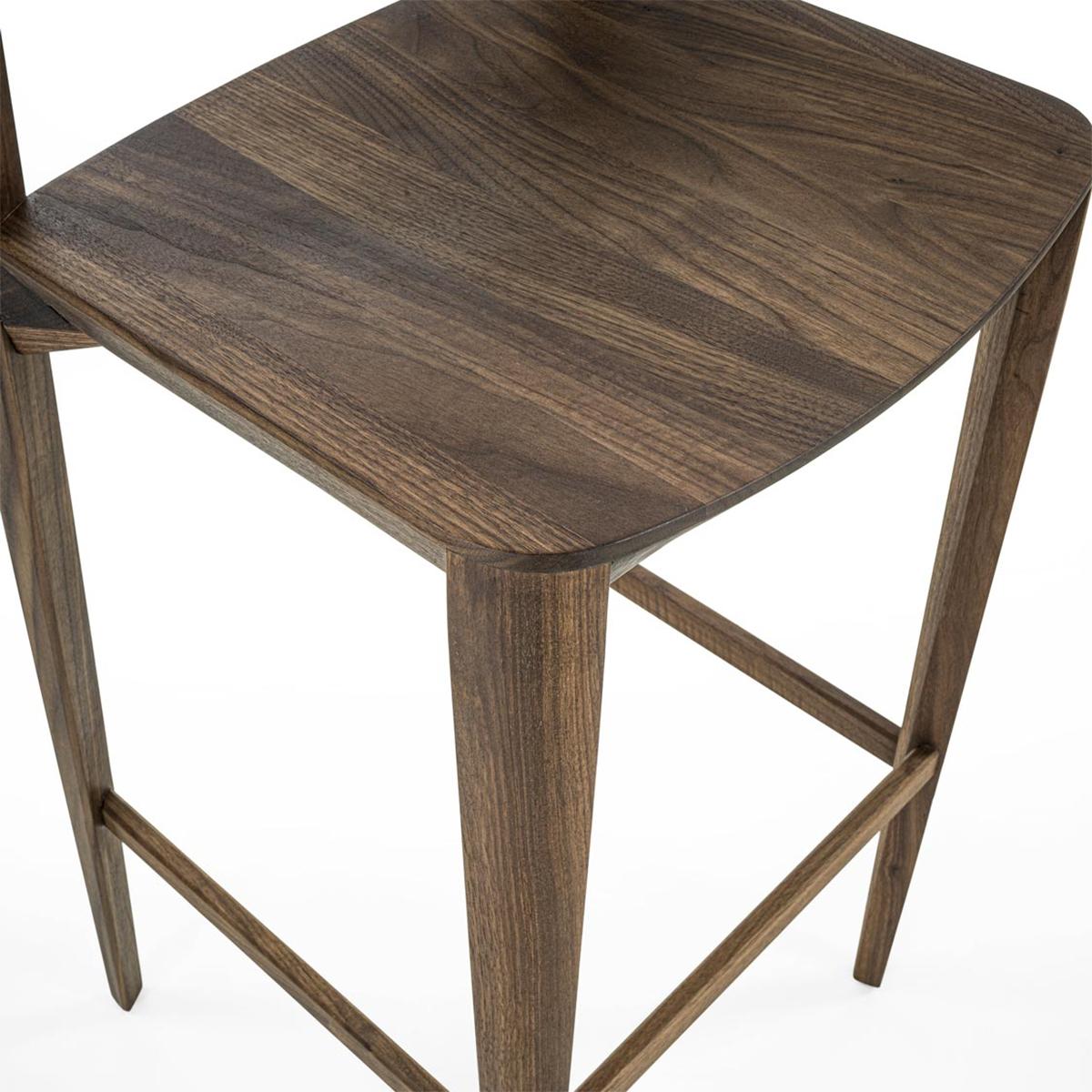 Solace Walnut Bar Stool For Sale 2