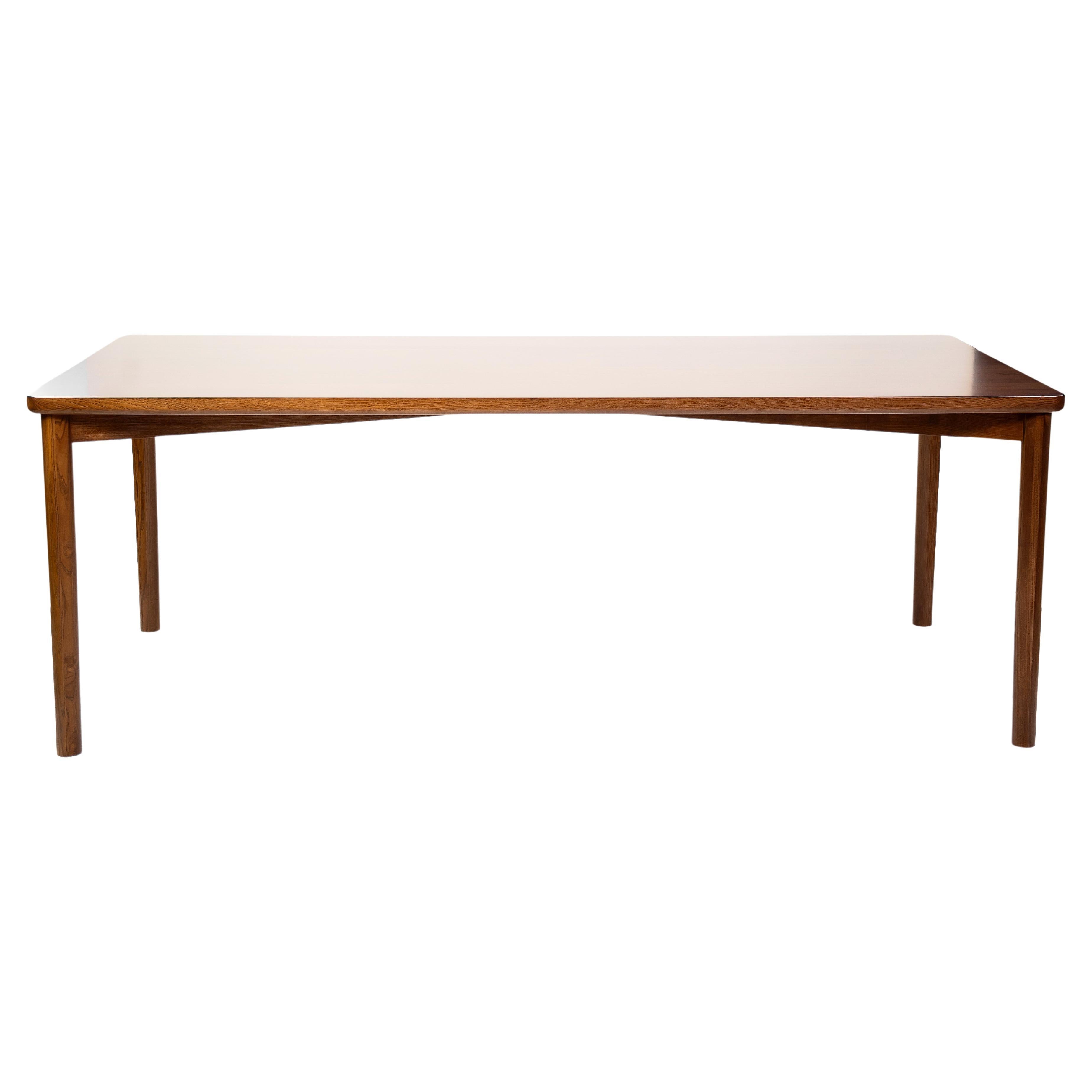 Solana Dark Brown Solid Wood Dining Table For Sale