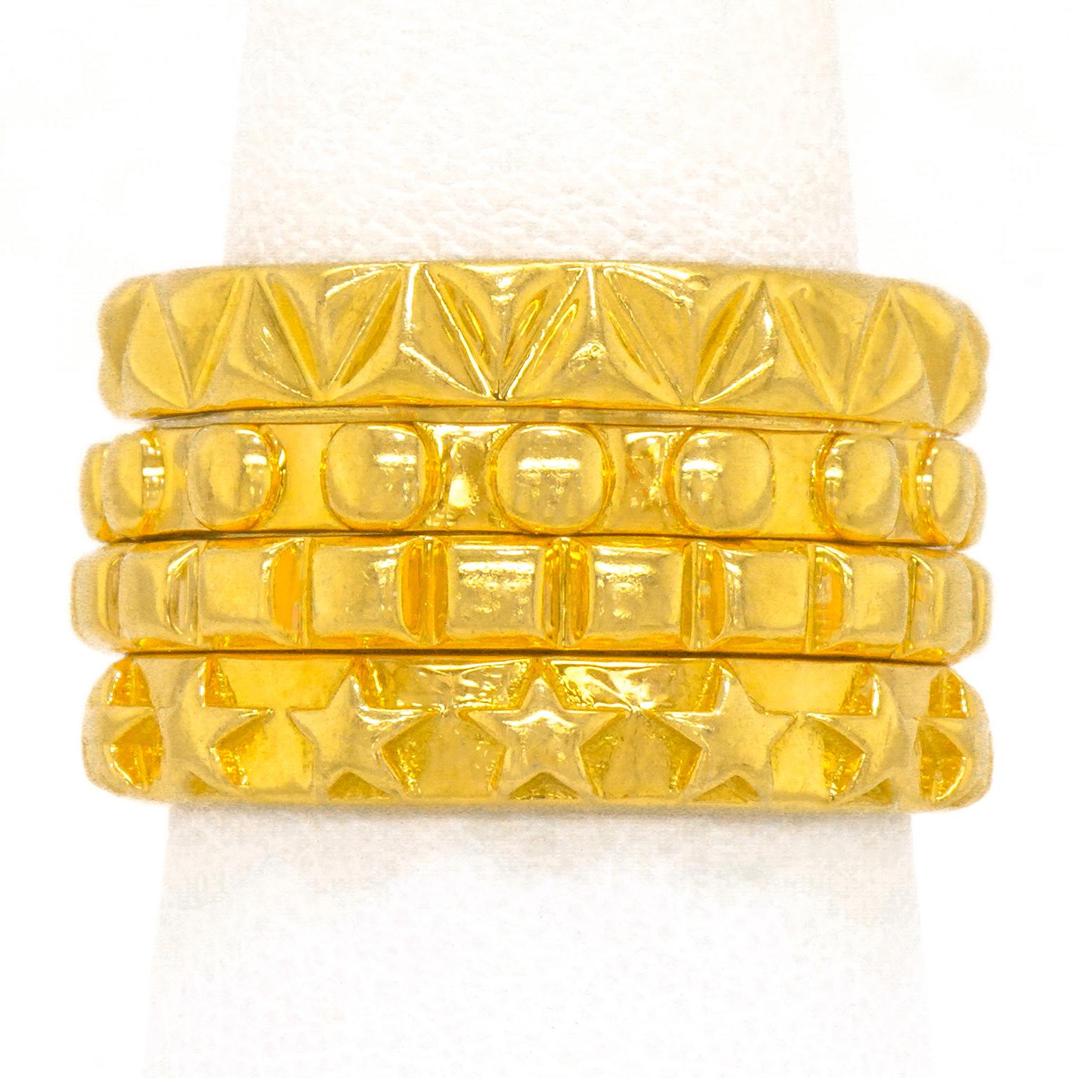 Solange Azagury-Partridge Enamel Gold Gaming RIng at 1stDibs | solange rings,  solange azagury rings, solange jewelry