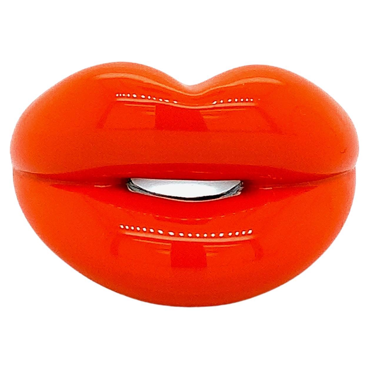 Solange Azagury-Partridge Orange Lips Ring