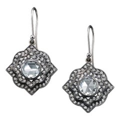 Solange Azagury-Partridge Supernova Diamond and 18K White Gold Earrings