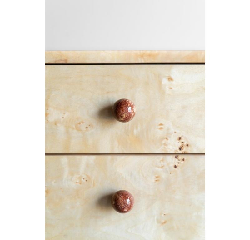 Powder-Coated Solano Nightstand by Croft House For Sale