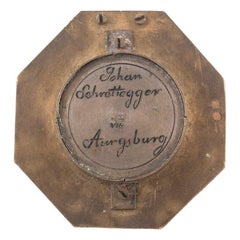 Solar de latón Esfera Dorada Johan Schrettegger Augsburgo Alemania XVIII