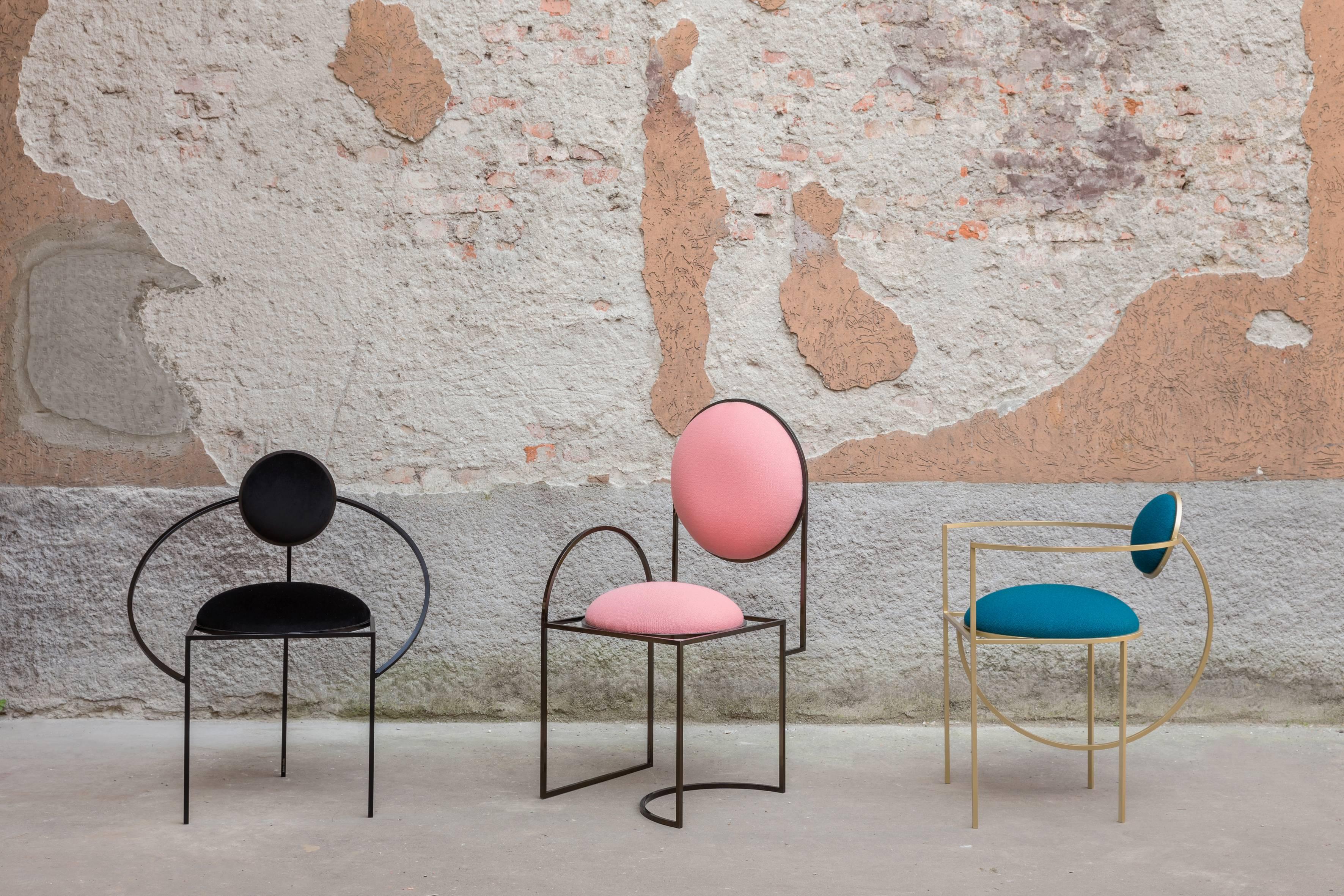 Italian Solar Chair in Pink by Lara Bohinc