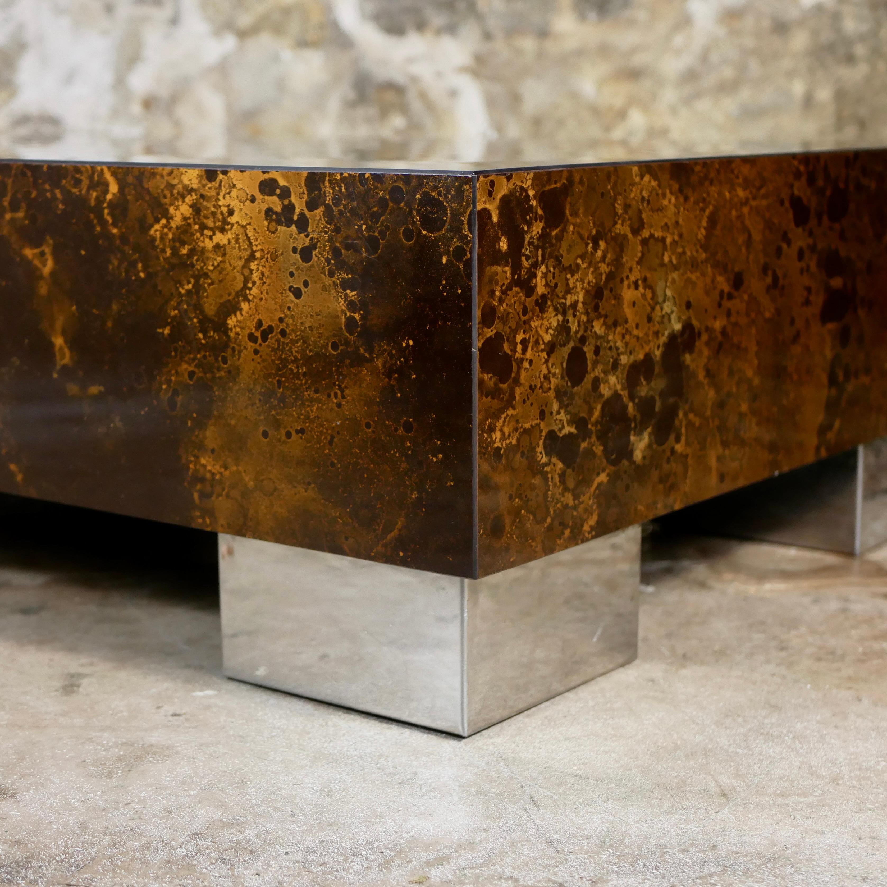 Grande table basse éruption solaire par Guy Lefèvre pour Ligne Roset, 1970 2