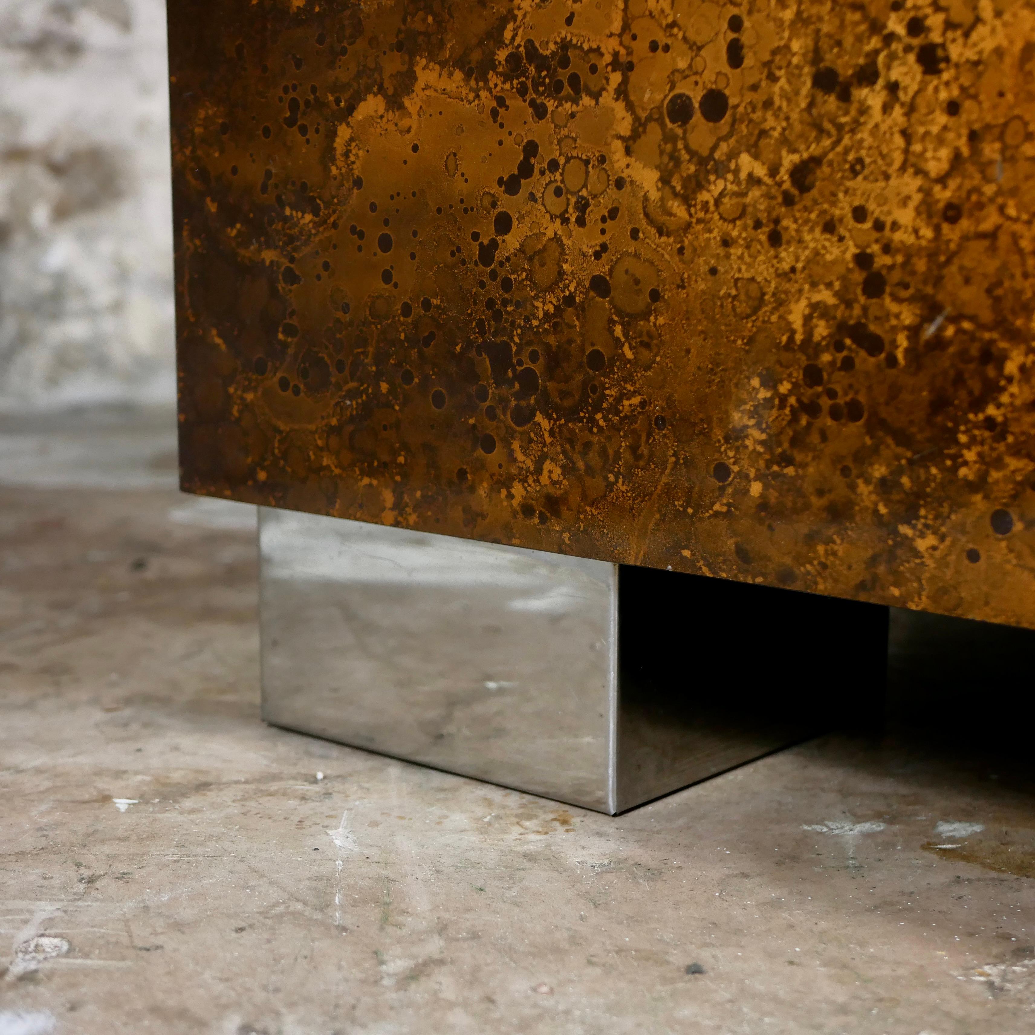 Grande table basse éruption solaire par Guy Lefèvre pour Ligne Roset, 1970 3