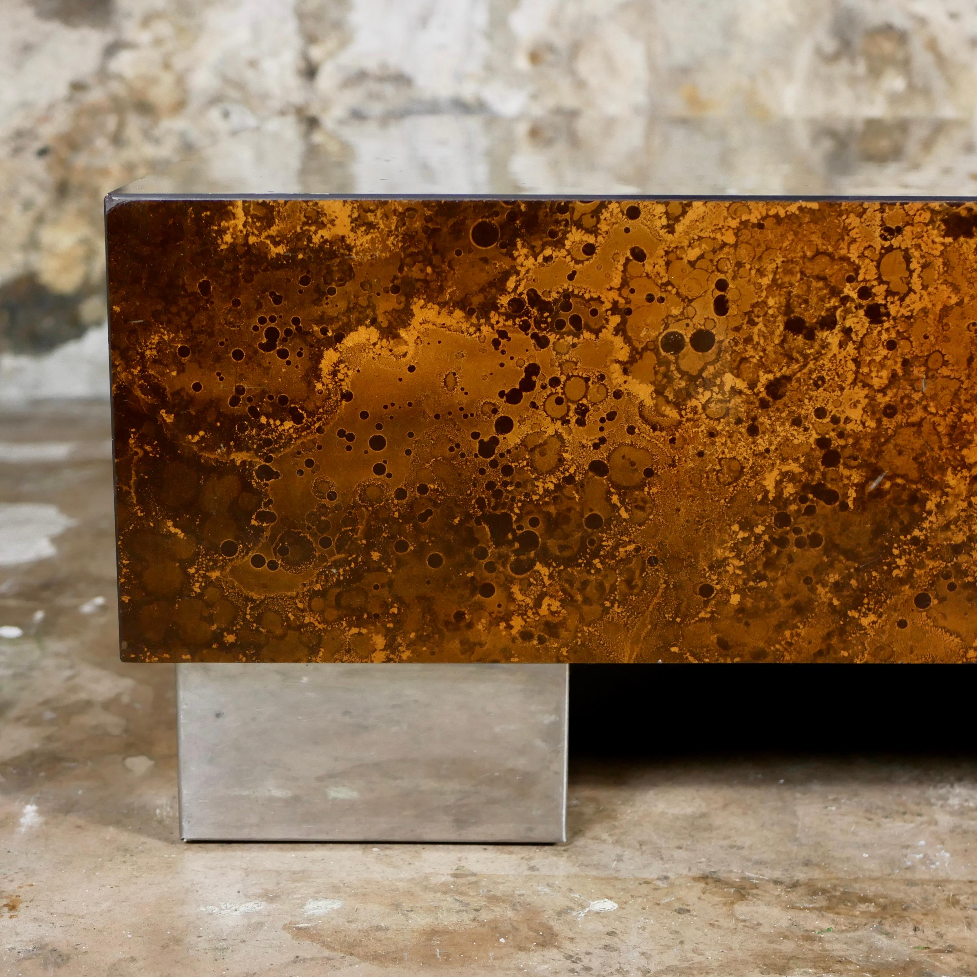 Fin du 20e siècle Grande table basse éruption solaire par Guy Lefèvre pour Ligne Roset, 1970