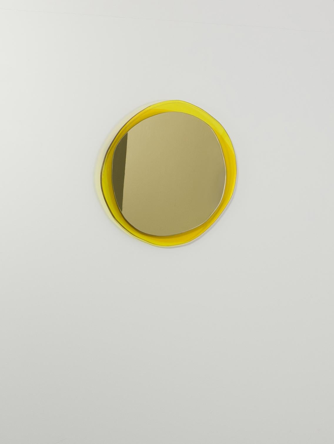 Solar Large Hand-Sculpted Mirror, Laurene Guarneri In New Condition For Sale In Geneve, CH