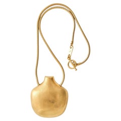 Collana con ciondolo a forma di sole in oro vermeil di Aur Studio