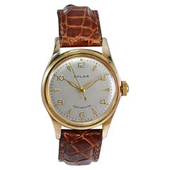 Solar Yellow Gold Filled New Old Stock Swiss Made, circa 1950's